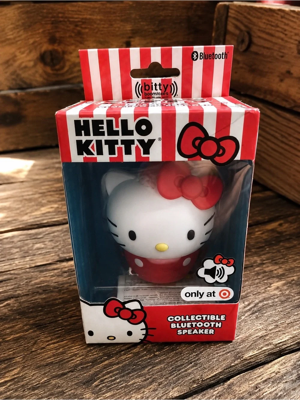 Hello Kitty Red and White Collectible Bluetooth Speaker - Bitty Boombox